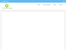 Tablet Screenshot of cleansafeenergy.org